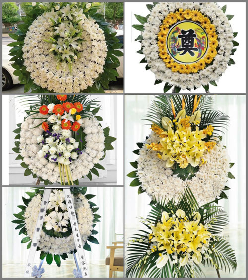 山东青岛即墨市移风店镇黑家屯村花圈速递
